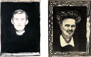 Edvard-Munch-August-Strindberg-art-satire-comedy-humor